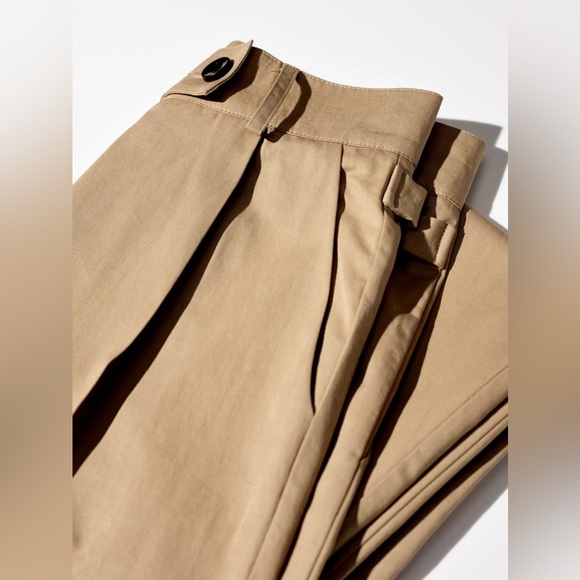 Caves Collect / KATE TAN JAPANESE COTTON PANTS trousers khaki XS (AUS 6) - Picture 3 of 8